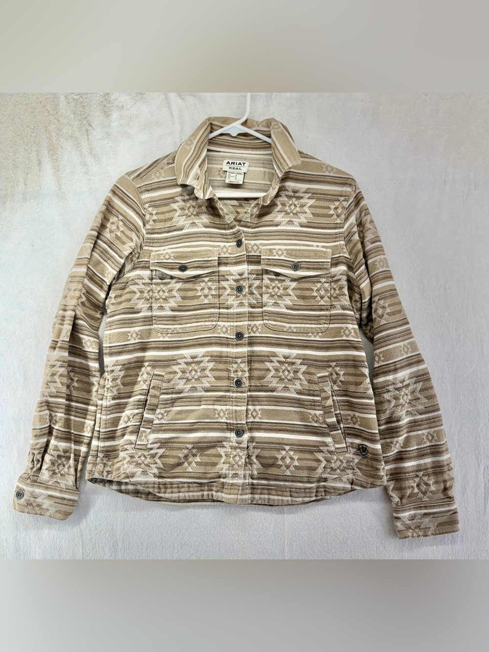 Ariat Real Women’s Jacquard Chore Shirt Shacket Aztec Southwestern Medium
